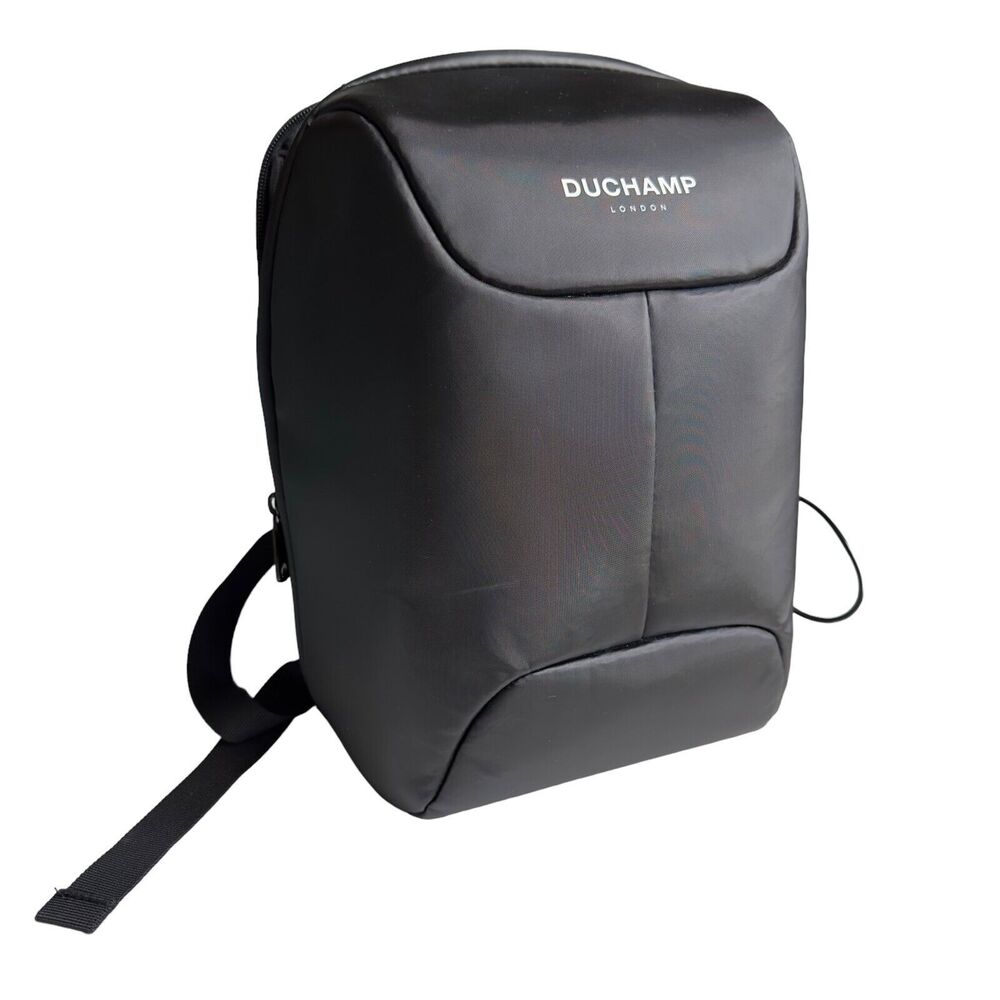Duchamp London Anti-Theft Tablet iPad Camera Backpack Book bag Black
